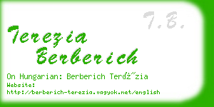 terezia berberich business card